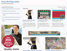 Tablet Screenshot of partybirthdayideas.com